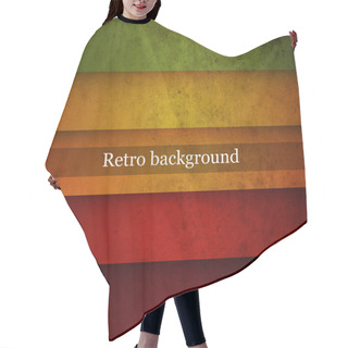 Personality  Vector Vintage Striped Background Hair Cutting Cape