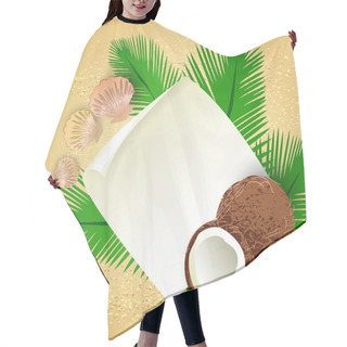 Personality  Sea Greeting Card With Cocoa And Shells Hair Cutting Cape