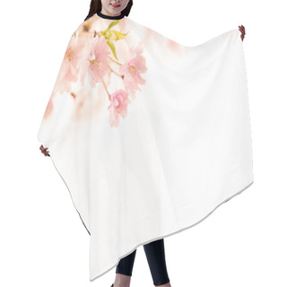 Personality  Abstract Pink Cherry Blossom Flower Background Hair Cutting Cape