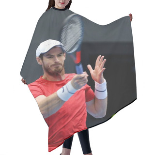 Personality  Andy Murray Of Britain Gets The Ball Against Dominic Thiem Of Austria At The Quarter Final Of Men's Single In The 2019 China Open Tennis Tournament At The Diamond Court In Beijing, China, 4 October 2019 Hair Cutting Cape