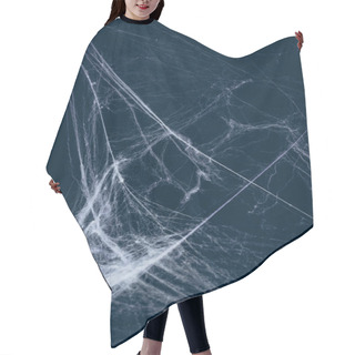 Personality  Creepy Halloween Background With Spider Web Hair Cutting Cape