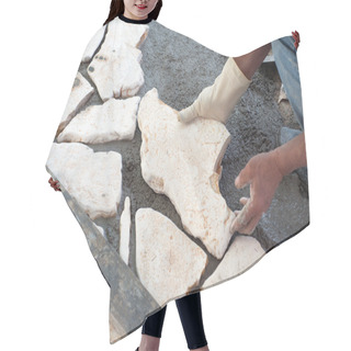 Personality  Paving A Patio Hair Cutting Cape