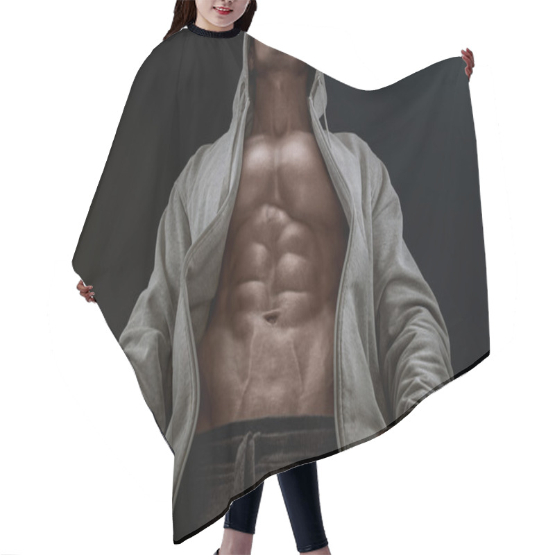 Personality  Silhouette Of A Strong Fighter Hair Cutting Cape