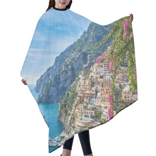 Personality  Beautiful View Of Positano City In Amalfi Coast, Italy Hair Cutting Cape