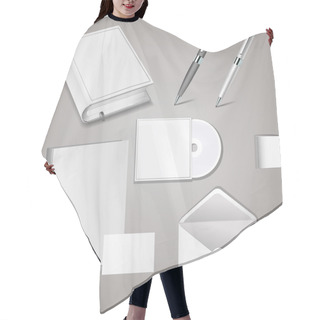 Personality  Set Of Templates Corporate Identity. Hair Cutting Cape