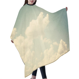 Personality  Blue Sky Hair Cutting Cape