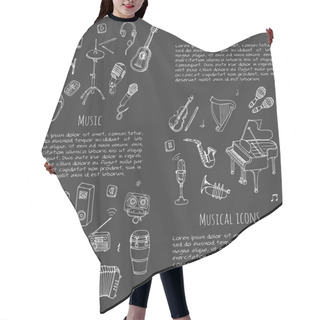 Personality  Music Icons Set Hair Cutting Cape