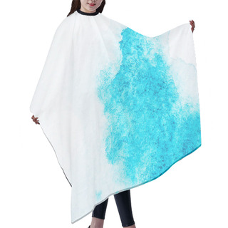 Personality  Abstract Bright Turquoise Watercolor Background Hair Cutting Cape