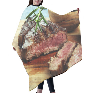 Personality  Barbecue Filet Steak - Dry Aged Wagyu Entrecote Steak With Rosem Hair Cutting Cape