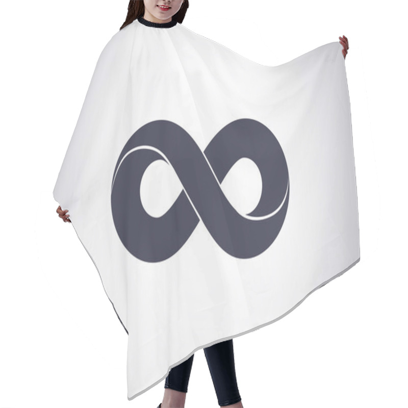 Personality  Infinity sign icon hair cutting cape