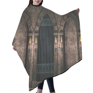 Personality  Arches And Iron Gate 3d Illustration Hair Cutting Cape
