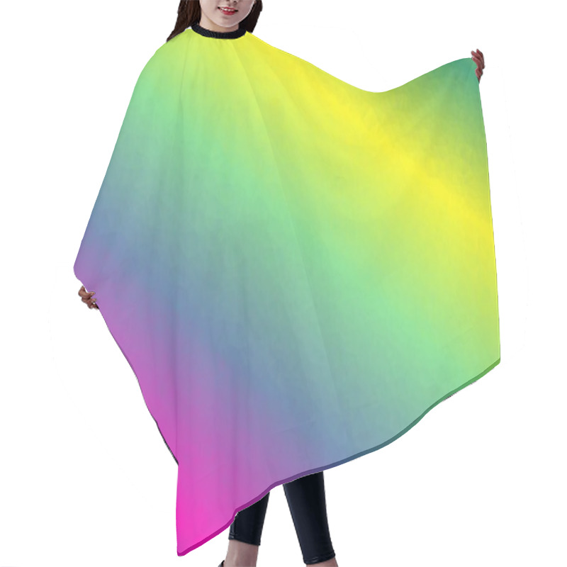 Personality  minimal multicolored polygonal background hair cutting cape