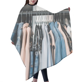 Personality  Stylish Clothes On Hangers Hair Cutting Cape
