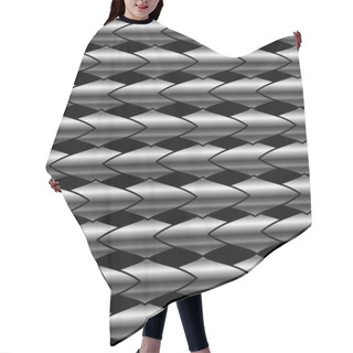 Personality  Stainless Steel Bars Background Hair Cutting Cape