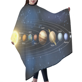 Personality  Sun And Planets Of The Solar System Hair Cutting Cape