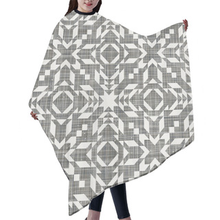 Personality  Seamless Kilim Swatch Design On Linen Texture Hair Cutting Cape