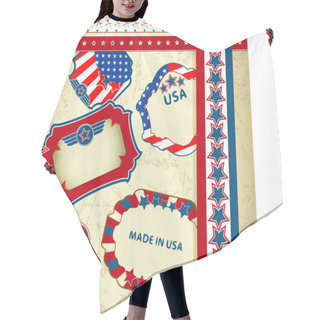 Personality  Made In USA Emblems Hair Cutting Cape