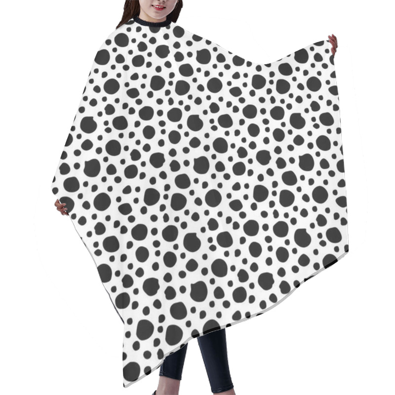 Personality  Hand Drawn Polka Dot Seamless Pattern Hair Cutting Cape