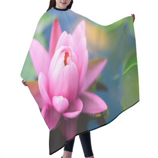 Personality  Lotus Flower Background Hair Cutting Cape