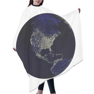 Personality  Earth Globe Lights Hair Cutting Cape