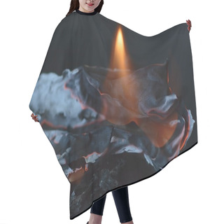 Personality  Burning Paper Hair Cutting Cape