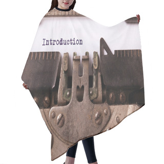 Personality  Vintage Inscription Made By Old Typewriter Hair Cutting Cape