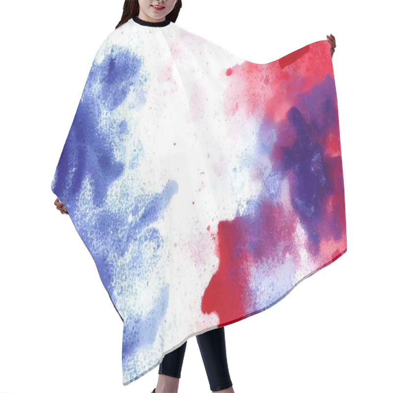 Personality  colored paint splashes on white, abstract background wallpaper hair cutting cape