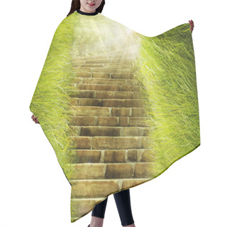 Personality  Green Holy Light Hair Cutting Cape