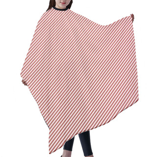 Personality  Striped Diagonal Red And White Background Hair Cutting Cape