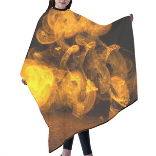 Personality  Light Streaks Rotation Hair Cutting Cape