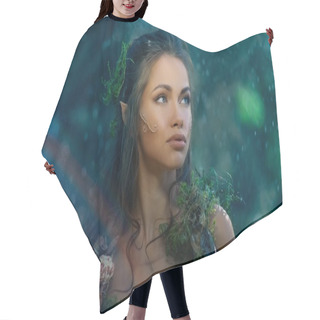 Personality  Elf Woman In A Magical Forest Hair Cutting Cape