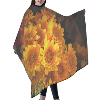 Personality  Colorful Variety Of Flowers Hair Cutting Cape