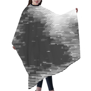 Personality  Random Lines Texture.  Hair Cutting Cape