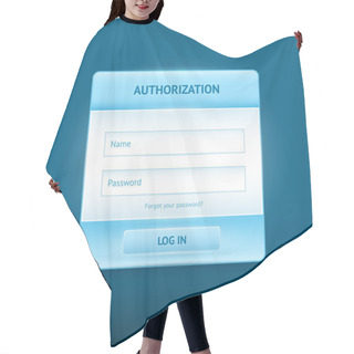 Personality  Login And Register Glossy Web Forms Hair Cutting Cape