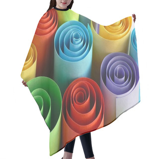 Personality  Paper Rolls Hair Cutting Cape