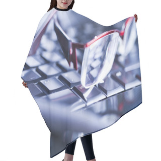 Personality  Computer Background Hair Cutting Cape