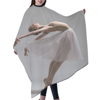 Personality  Graceful Ballerina Standing On Toes Bending The Back Hair Cutting Cape