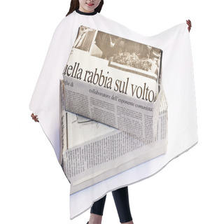Personality  Newspaper Boxes Hair Cutting Cape
