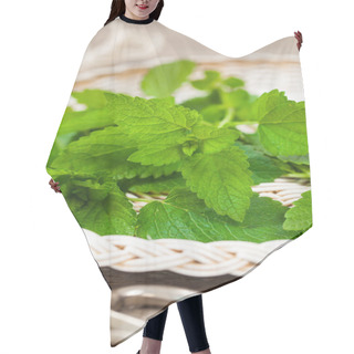 Personality  Fresh Mint Leaves Hair Cutting Cape