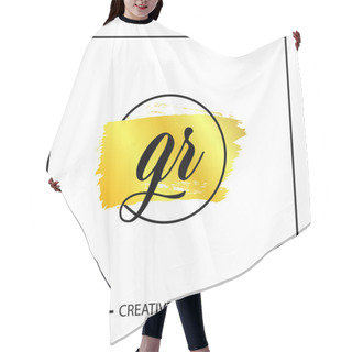 Personality  Initial Letter GR Logo Template Design Hair Cutting Cape