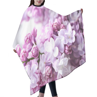 Personality  Purple Lilac Flowers Hair Cutting Cape