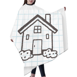 Personality  Doodle House Hair Cutting Cape
