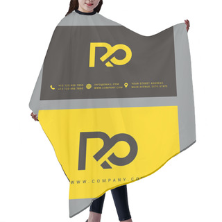 Personality  R & O Letter Logo Icon Hair Cutting Cape