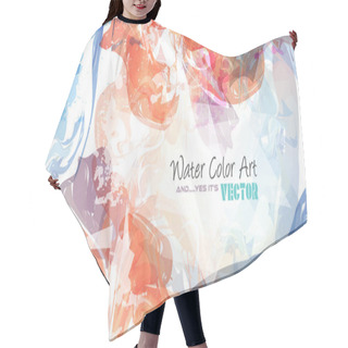 Personality  Watercolor Background For Poster Hair Cutting Cape