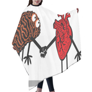 Personality  Brain And Heart Hair Cutting Cape