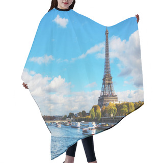 Personality  Cityscape Of Paris With Eiffel Tower Hair Cutting Cape