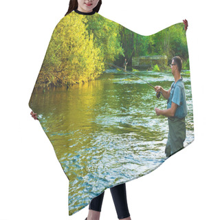 Personality  Fly Fisherman Fishing Hair Cutting Cape