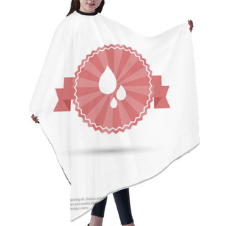 Personality   Water Droplets Icon  Hair Cutting Cape