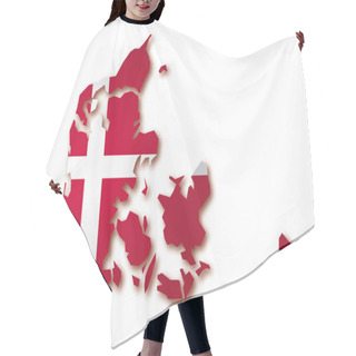 Personality  Map Flag Of Denmark Hair Cutting Cape