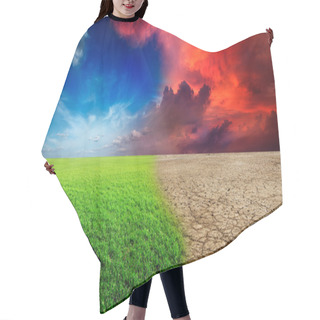Personality  Climate Change Hair Cutting Cape